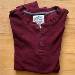 St. Johns Bay Maroon Waffle Tee